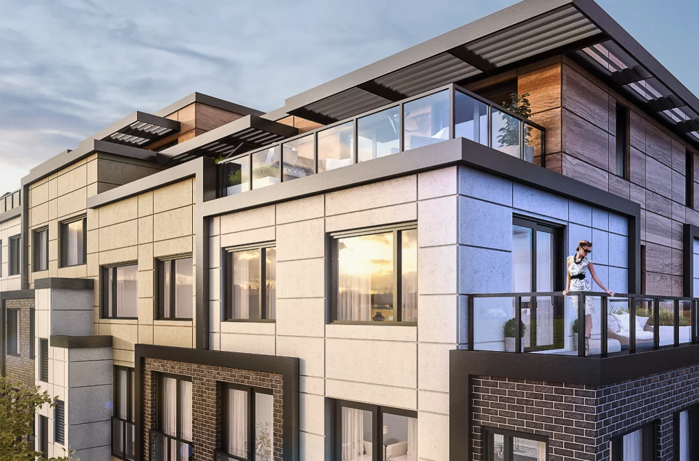 A Modern Day Community of Stacked Towns with A Central Courtyard